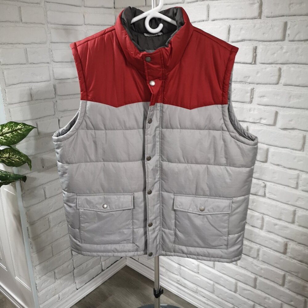 Wind River Outfitting Co. Men's Size 2XL Red & Grey Hyper-Dri T-Max Puffy Vest